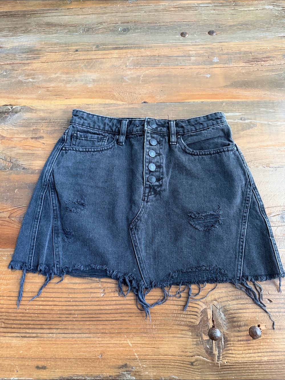 We the Free Jean Skirt